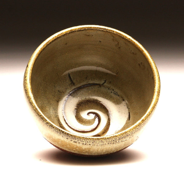GH034 Small Wood Fired Bowl Chattered Texture