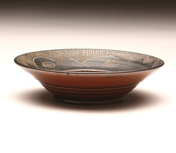 GH037 Small Carved Rim Bowl