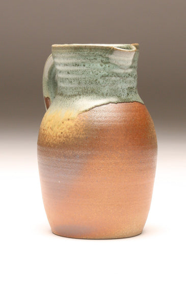 GH054 half-gallon pitcher woodfired teal and ash