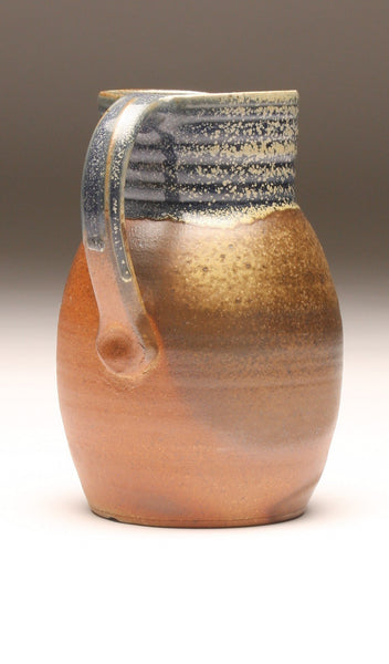 GH055 half-gallon pitcher woodfired blue and ash