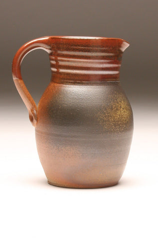 GH056 half-gallon pitcher woodfired persimon and ash