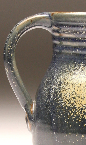 GH057 half-gallon pitcher woodfired blue