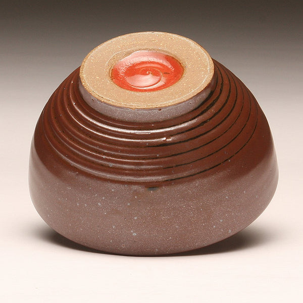 GH072 Small Woodfired Bowl in Persimmon