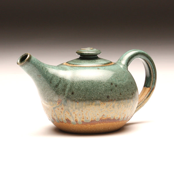 GH102 Small Teal & Ash Teapot