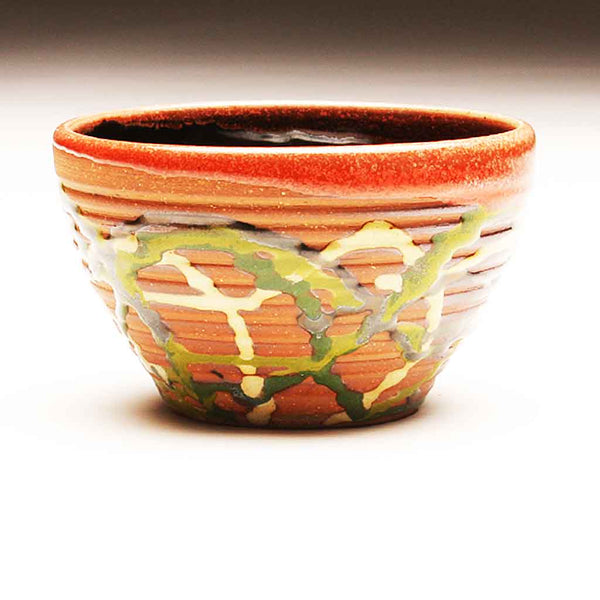 GH263  Small Woodfired Carnival Bowl