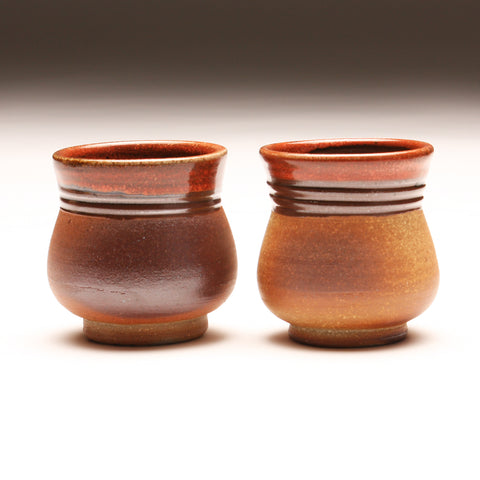 GH266  Pair of Woodfired Tea Bowls