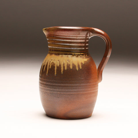 GH284 half-gallon pitcher woodfired persimon and ash